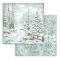 Stamperia White Christmas 12x12 Paper Pack Cristina Radovan (SBBL191)
